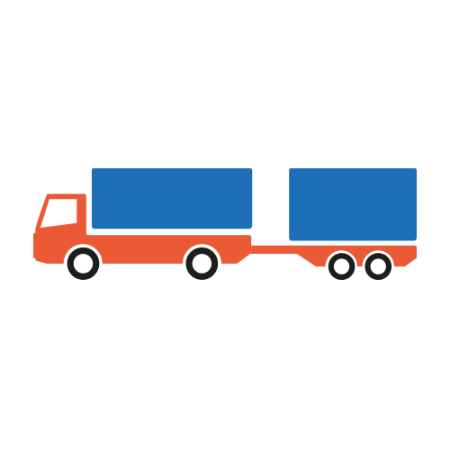 Combinatie vrachtwagen